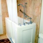 walk in tub with shower